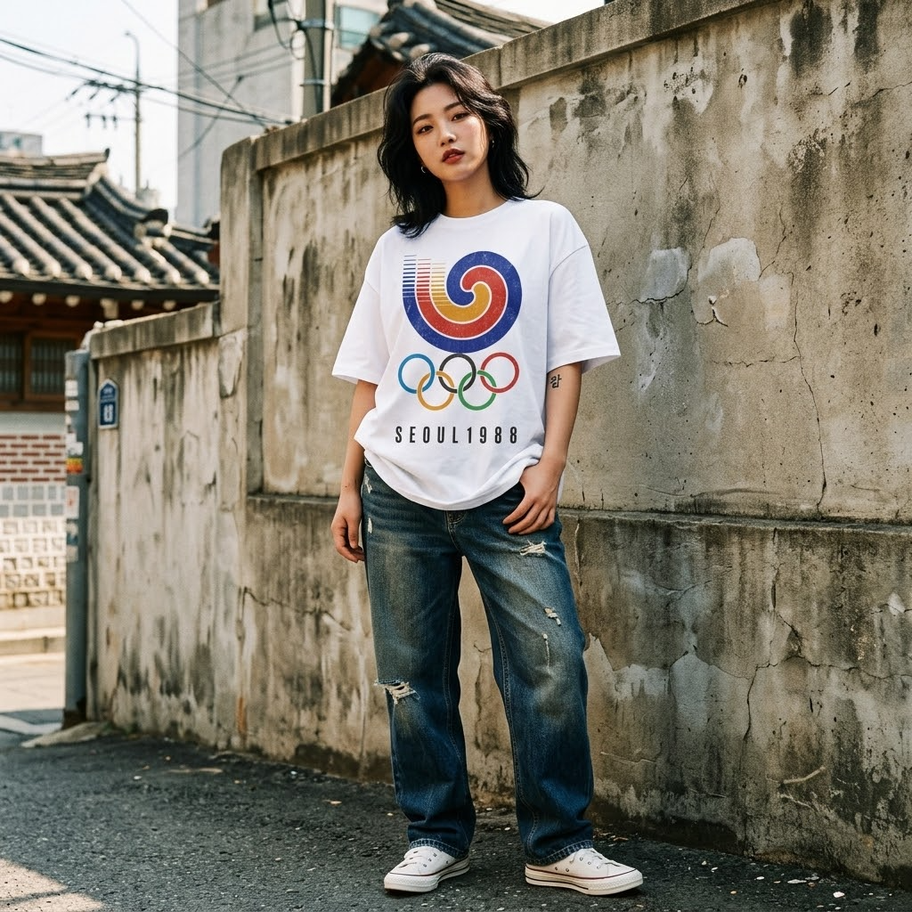 Seoul 1988 Emblem Tee — back