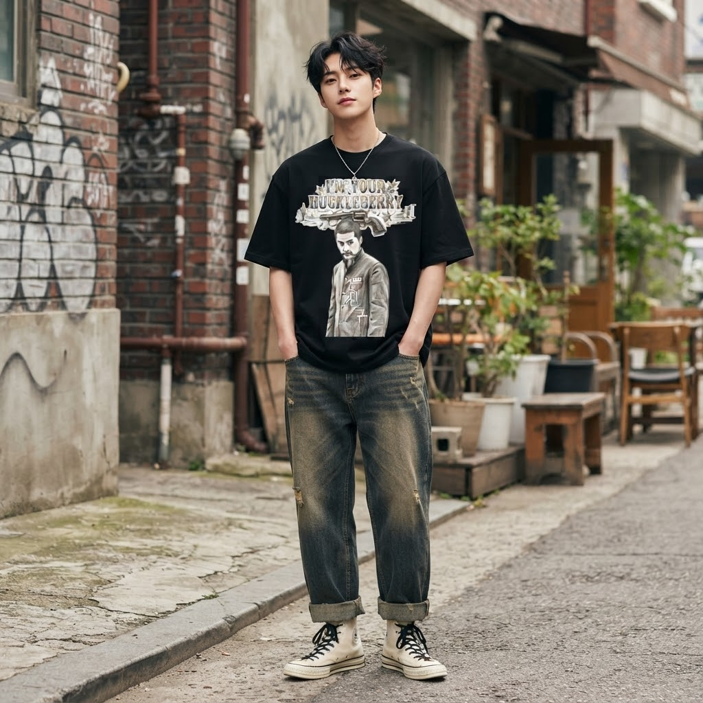 Chingoo · Huckleberry Tee — back